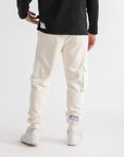 Unisex Ivory Cargo Sweatpants