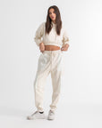 Unisex Ivory Cargo Sweatpants
