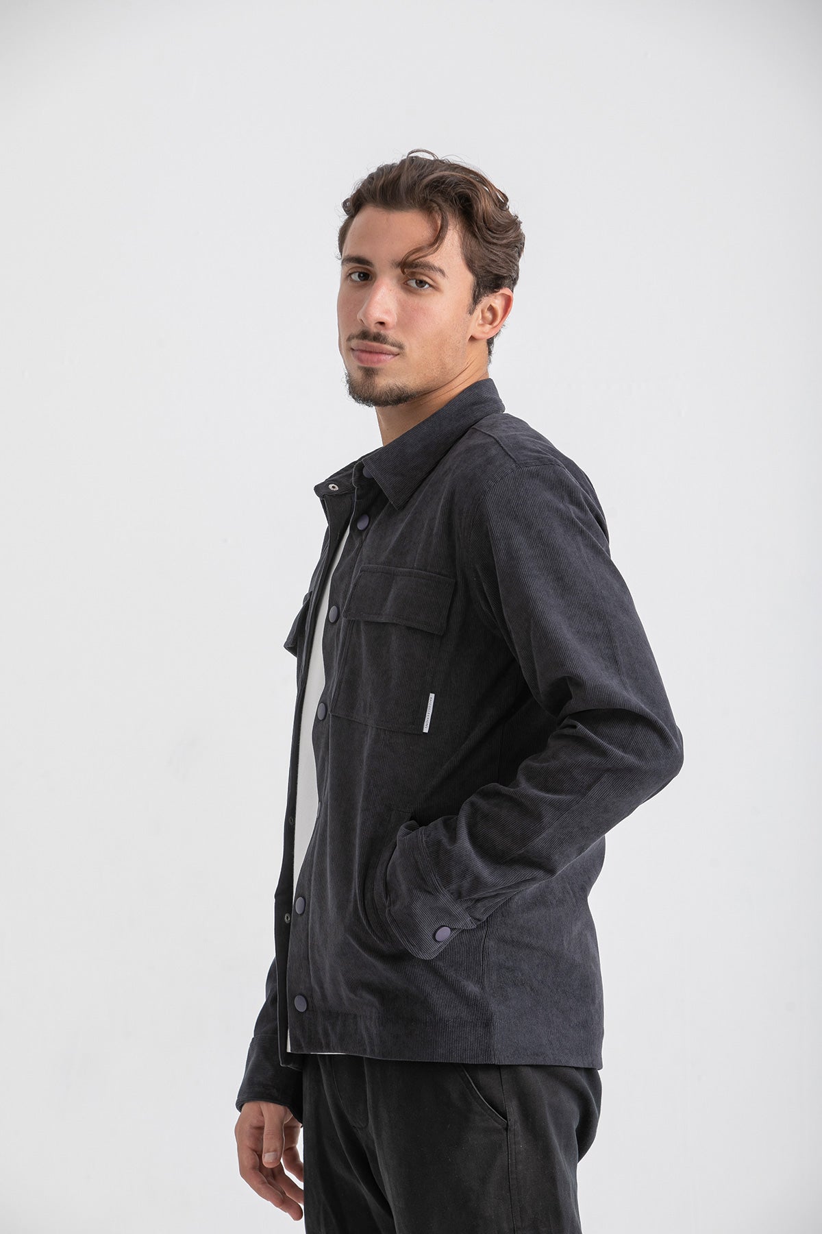 Unisex Navy Corduroy Jacket