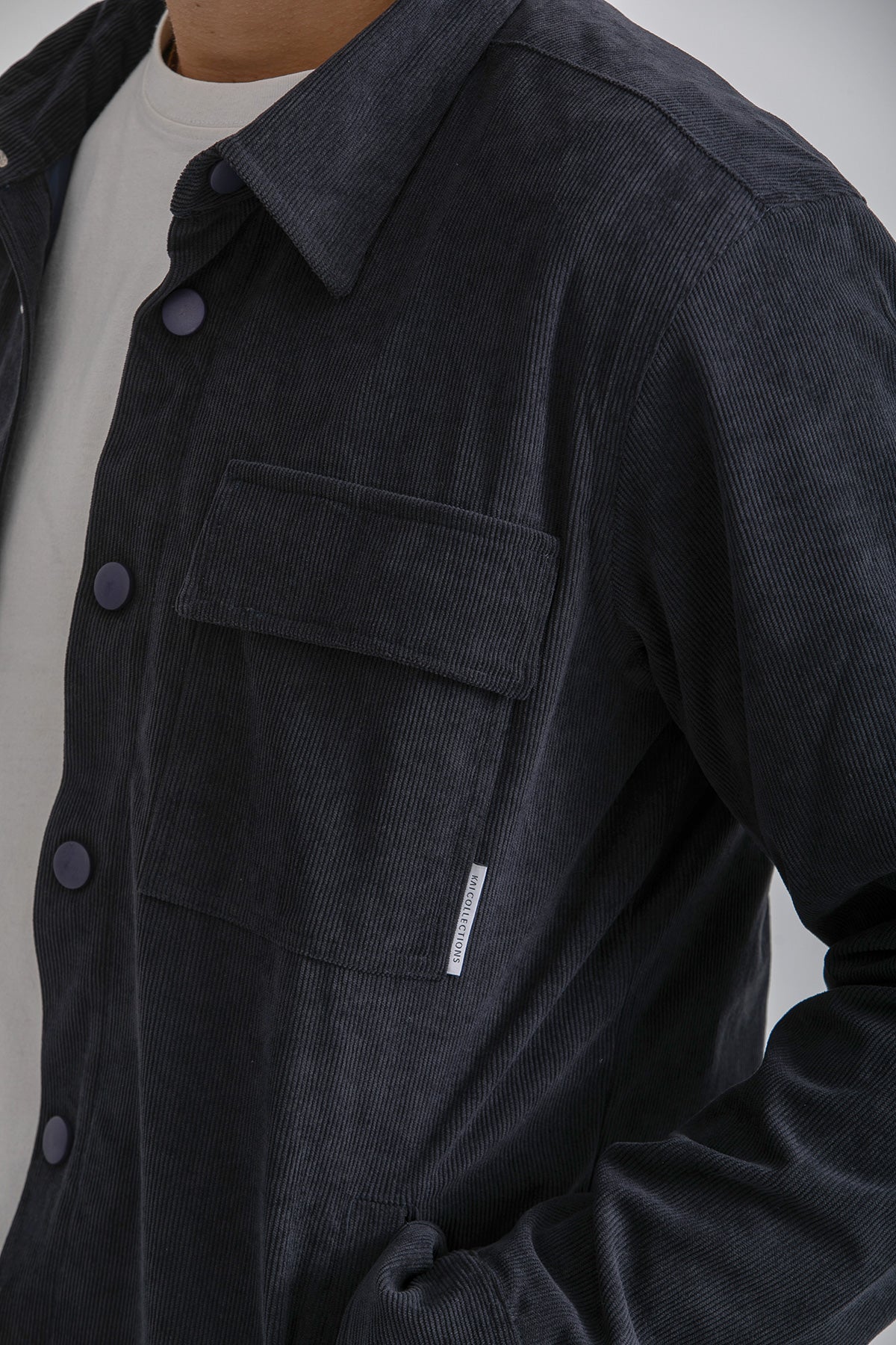 Unisex Navy Corduroy Jacket