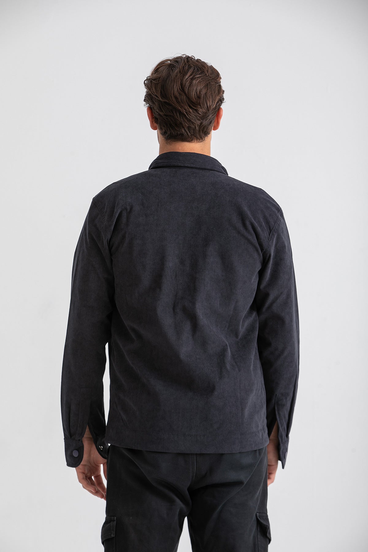 Unisex Navy Corduroy Jacket
