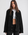Unisex Black Corduroy Jacket