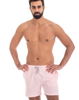 Solid Pink Swim Shorts (4 Way Stretch)