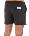 Solid Black Swim Shorts (4 Way Stretch)