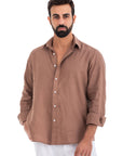 Espresso Linen Shirt