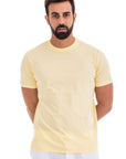 Yellow Mercerised Cotton T-shirt