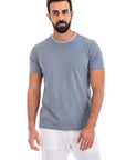 Cobalt Mercerised Cotton T-shirt