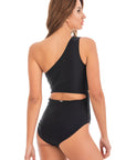 Black Cut Out One Piece