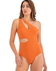 Rust Orange Cut Out One Piece
