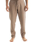 Mens Espresso Linen Pants