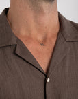Dusty Taupe Cuban Linen Shirt