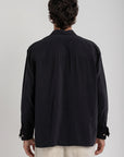 Black Tencel Long Sleeve Shirt