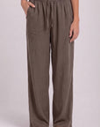 Women's Taupe Tencel Pants