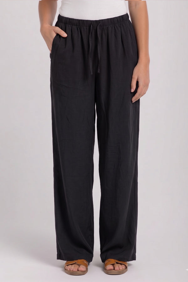 Women's Black Tencel Pants