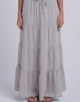 Dove Grey Ruffle Skirt