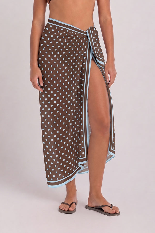 sky blue polka sarong