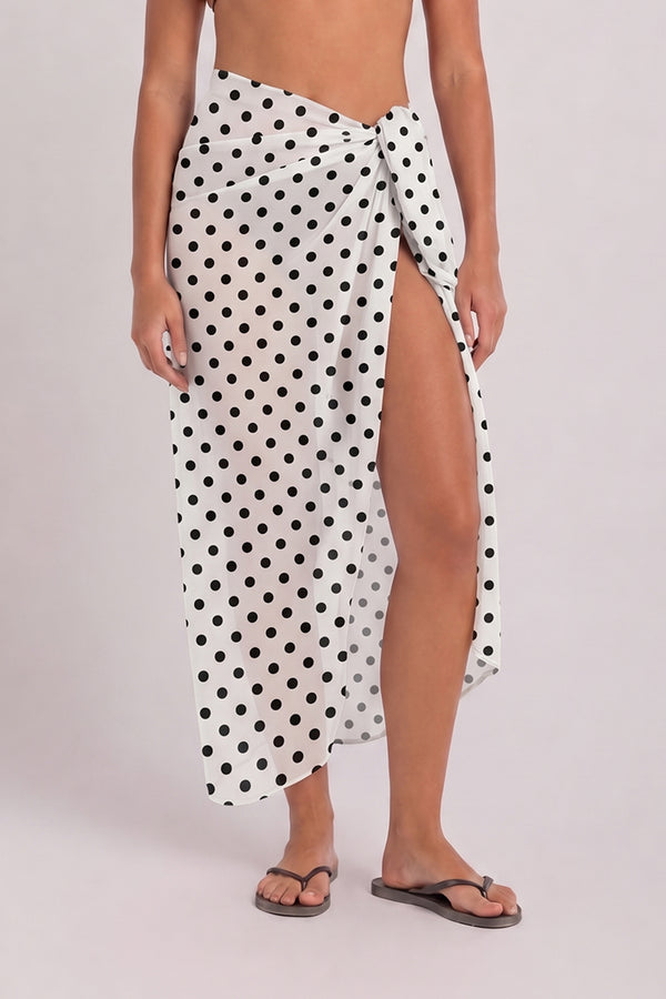 black polka sarong