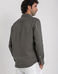Midnight Grey Linen Shirt