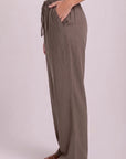 Women's Taupe Tencel Pants