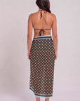 sky blue polka sarong