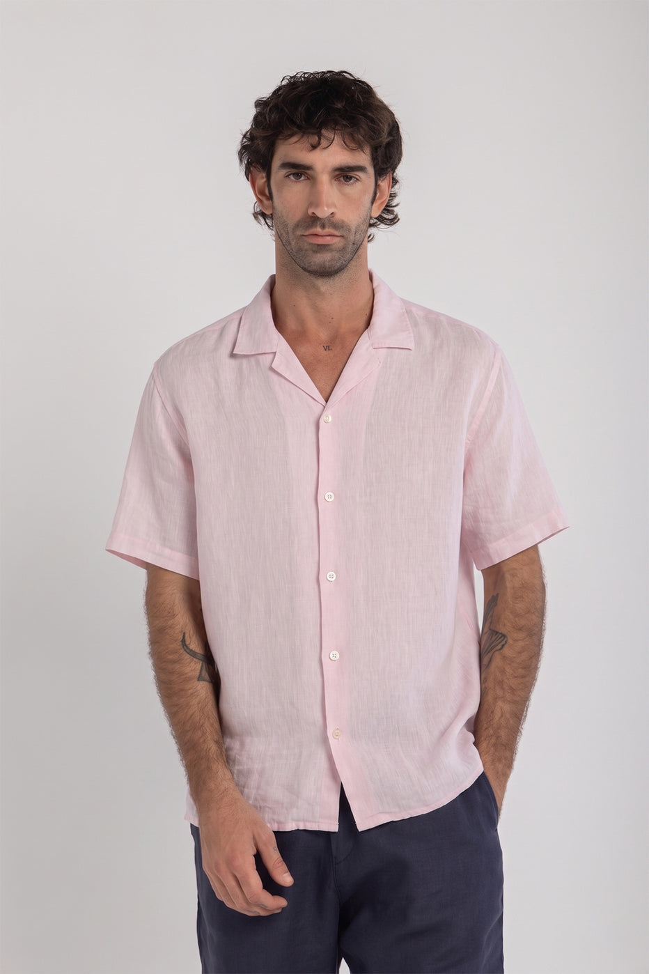 Pink Cuban Linen Shirt – Kai Collections
