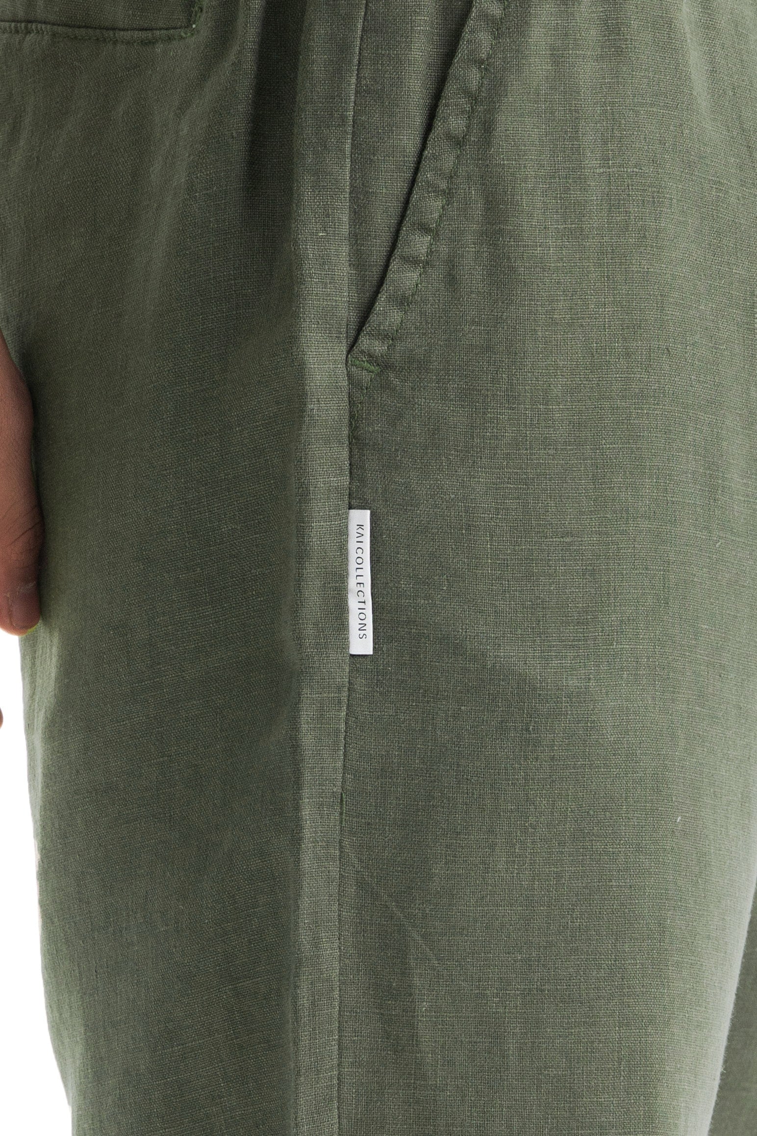 Men`s Olive Linen Short