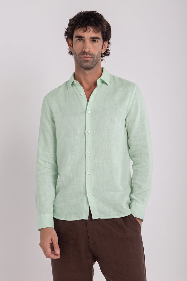 Peppermint Linen Shirt
