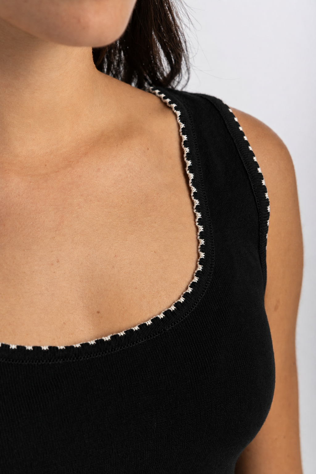 Women's Black Knit Tank Top