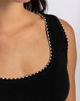 Women's Black Knit Tank Top