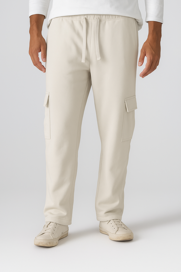 Off White Cargo Sweatpants