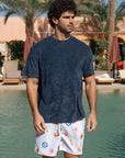 Navy Terry Towel T-Shirt