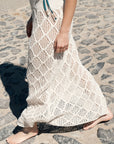 Women's Off-White Crochet Skirt