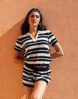 Women's Knit Stripe Polo