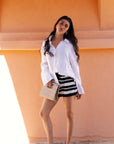Women's White Linen Shirt