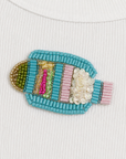 Funky Fish Beaded Tank Top