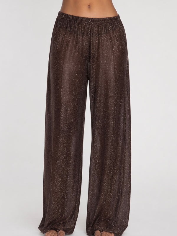 Women's Brown Sparkle Pants