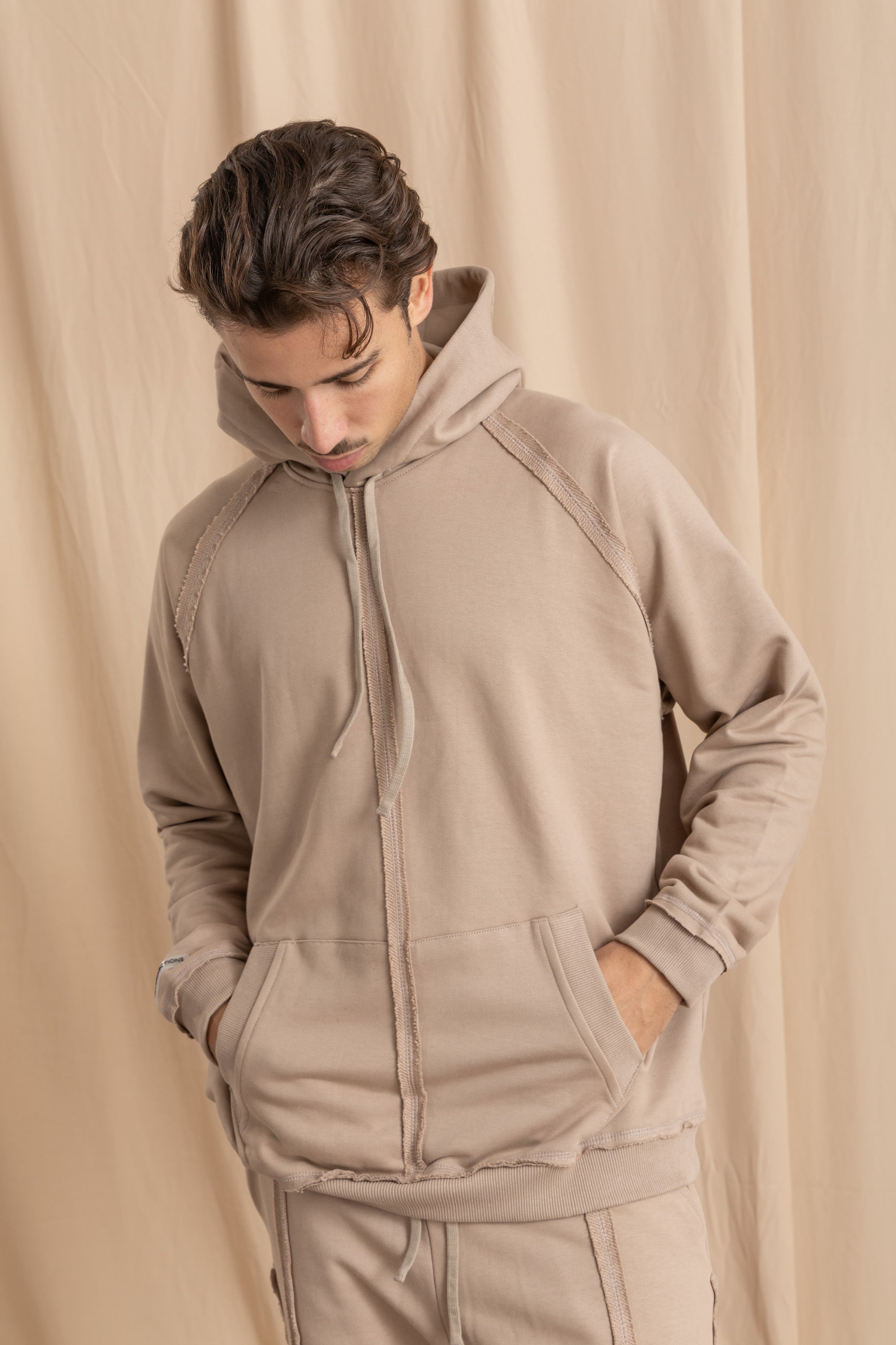 【新品未開封】 nissy naptime SWEAT PARKA-BEIGE Zip-up cotton sweatshirt, ivory | Weekend Max Mara
