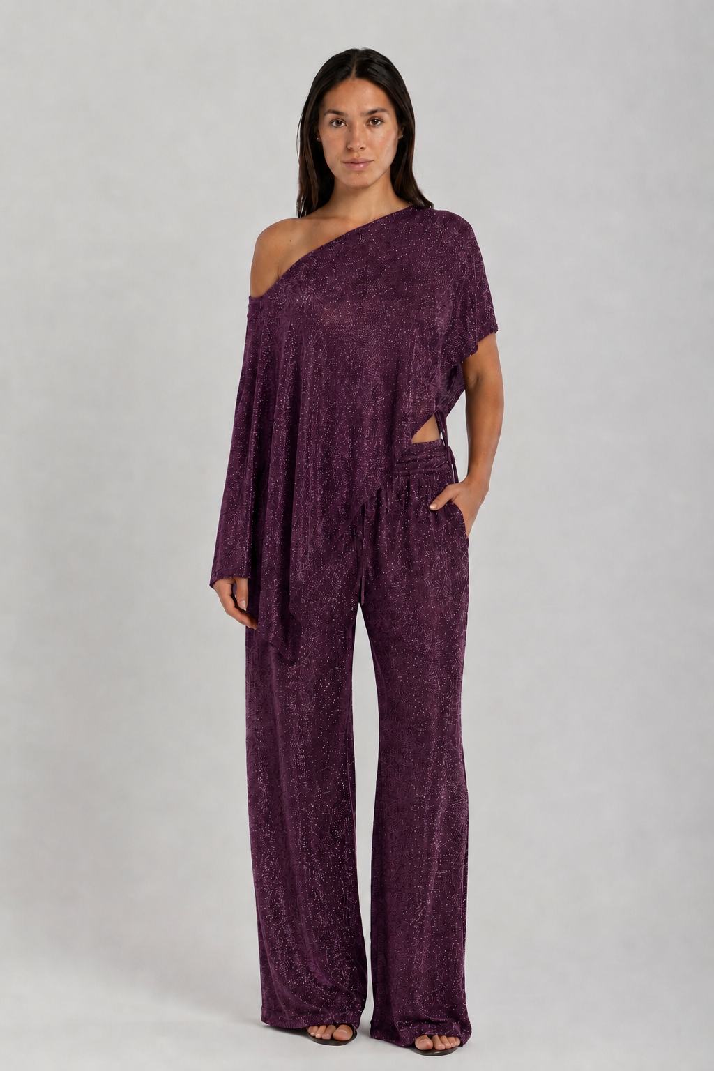 Women's Plum Sparkle Pants