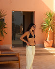 Women's Baby Yellow Linen Pants