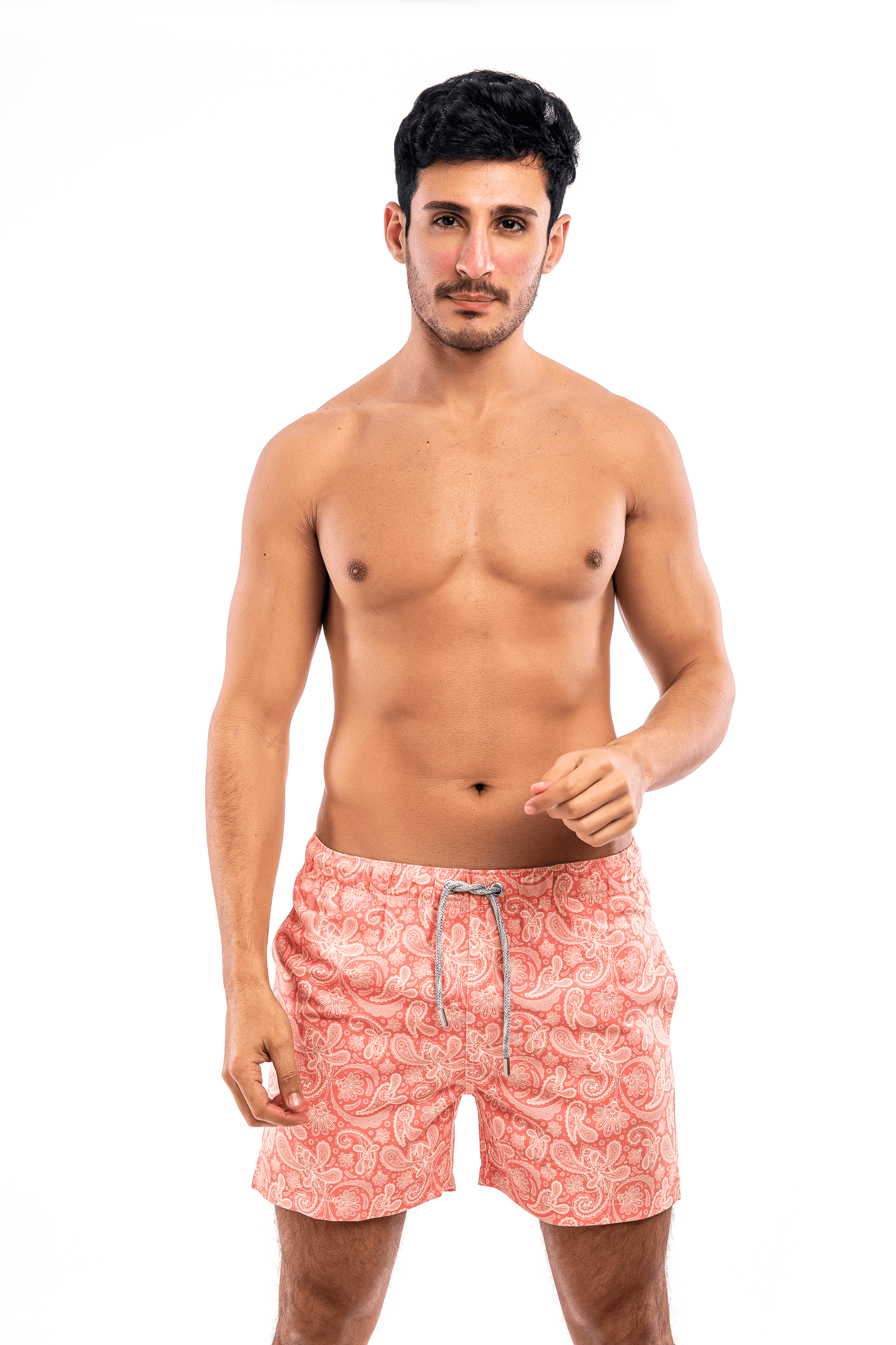 Rose Paisley Swim Shorts