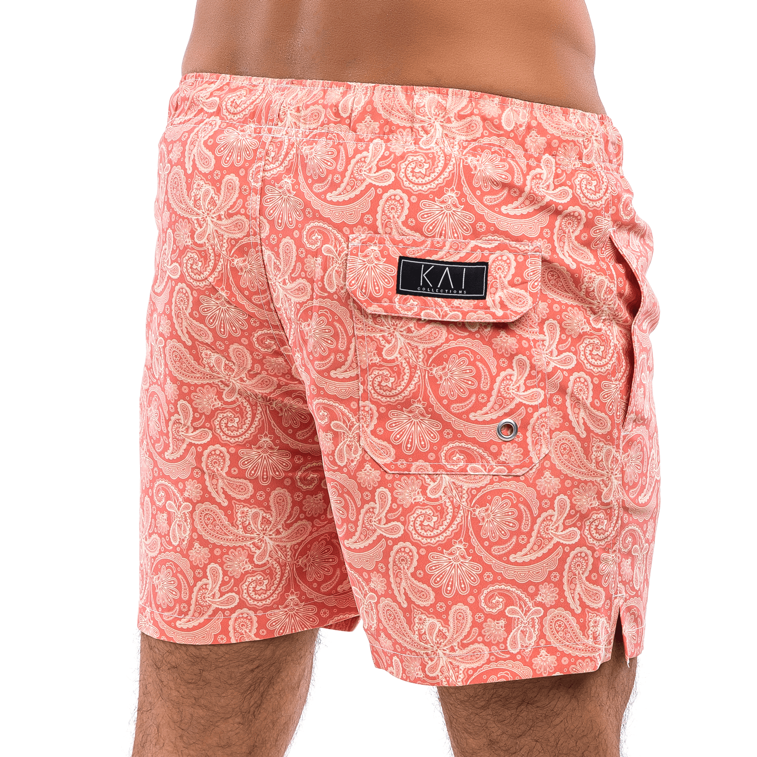 Rose Paisley Swim Shorts