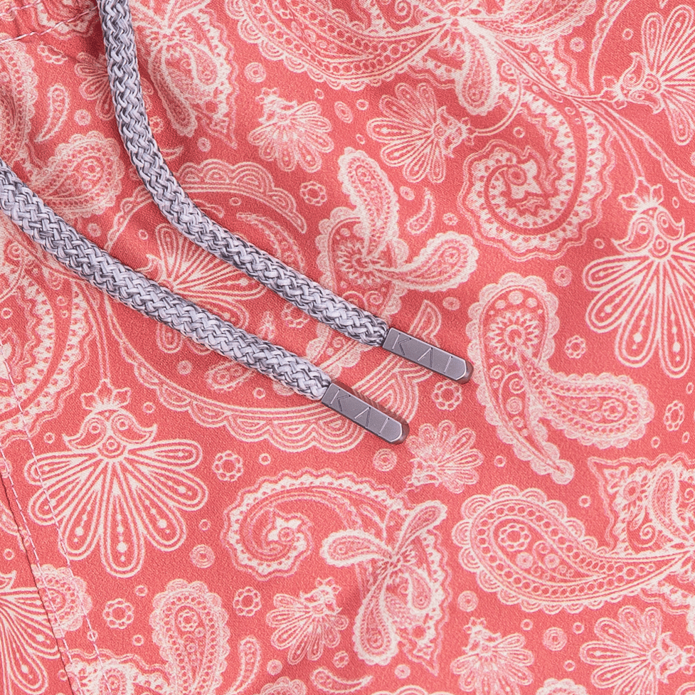 Rose Paisley Swim Shorts