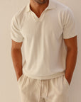 Ivory Italian Knit Polo