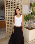 Black Ruffle Skirt