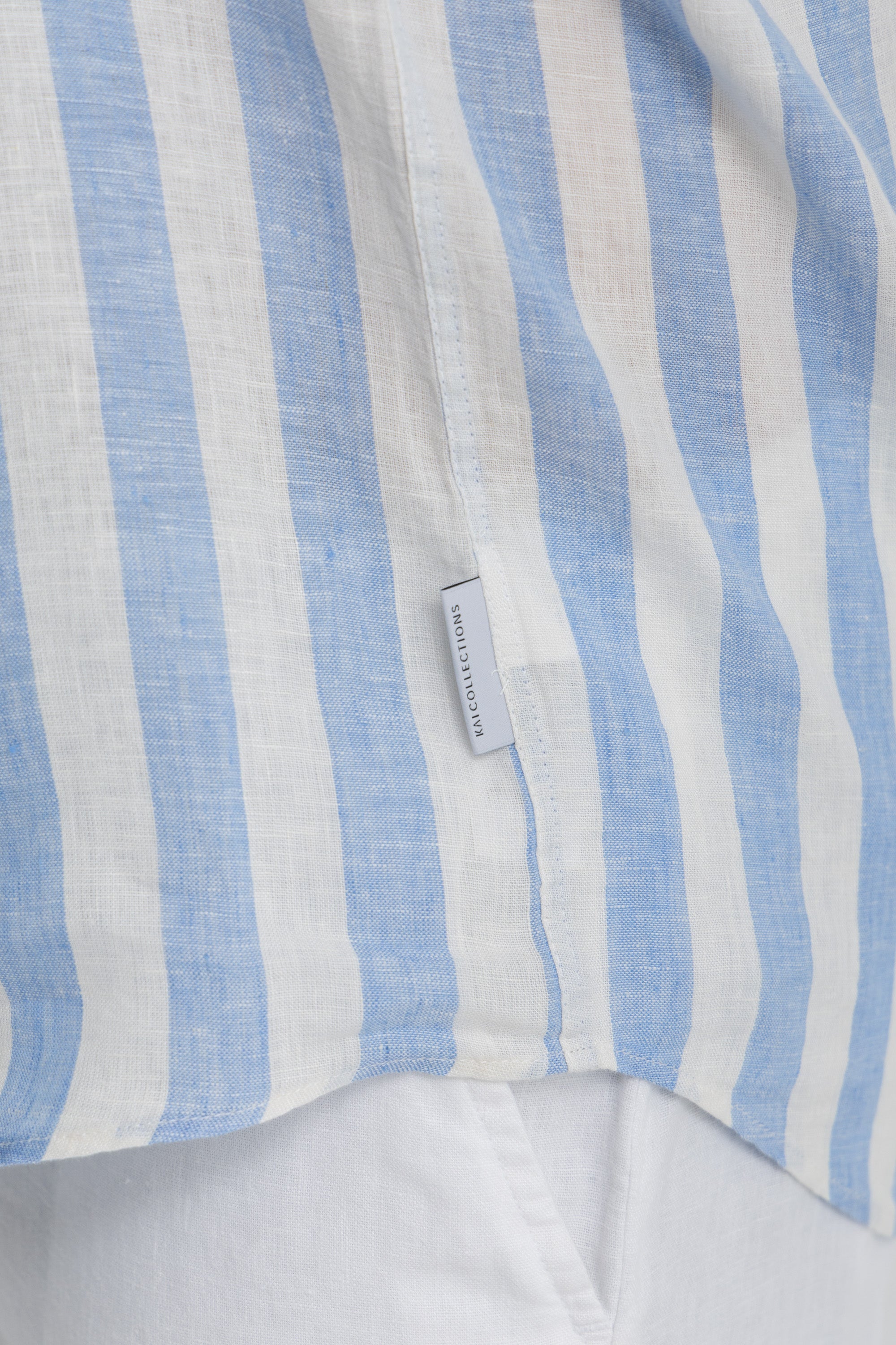 Blue Stripe Linen Shirt