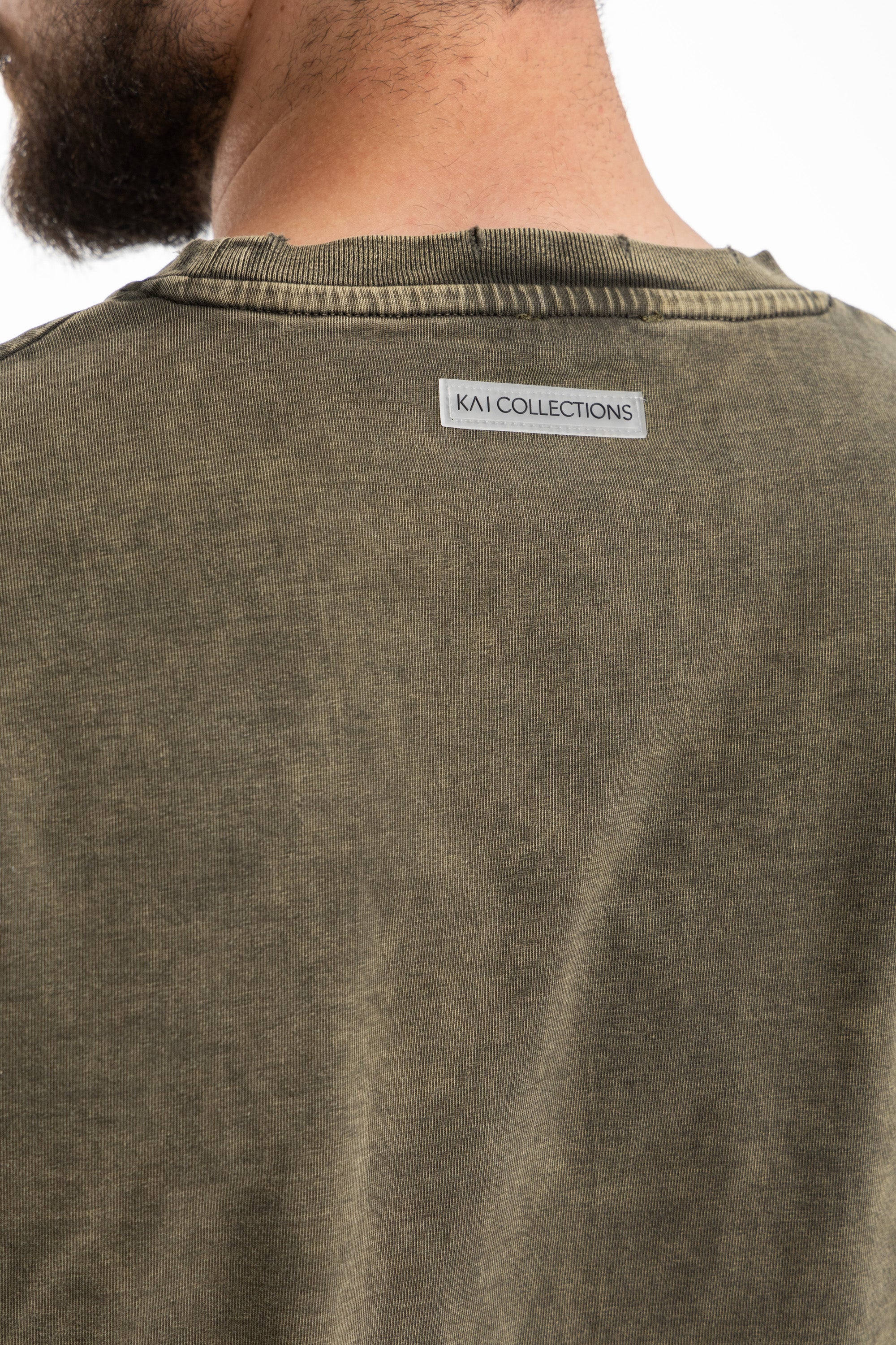 Olive Acid Wash Oversized T-Shirt