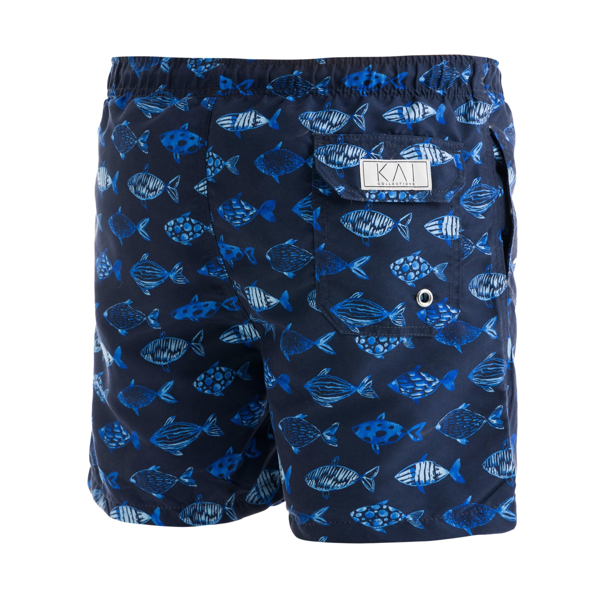Navy Aquarium Swim Shorts