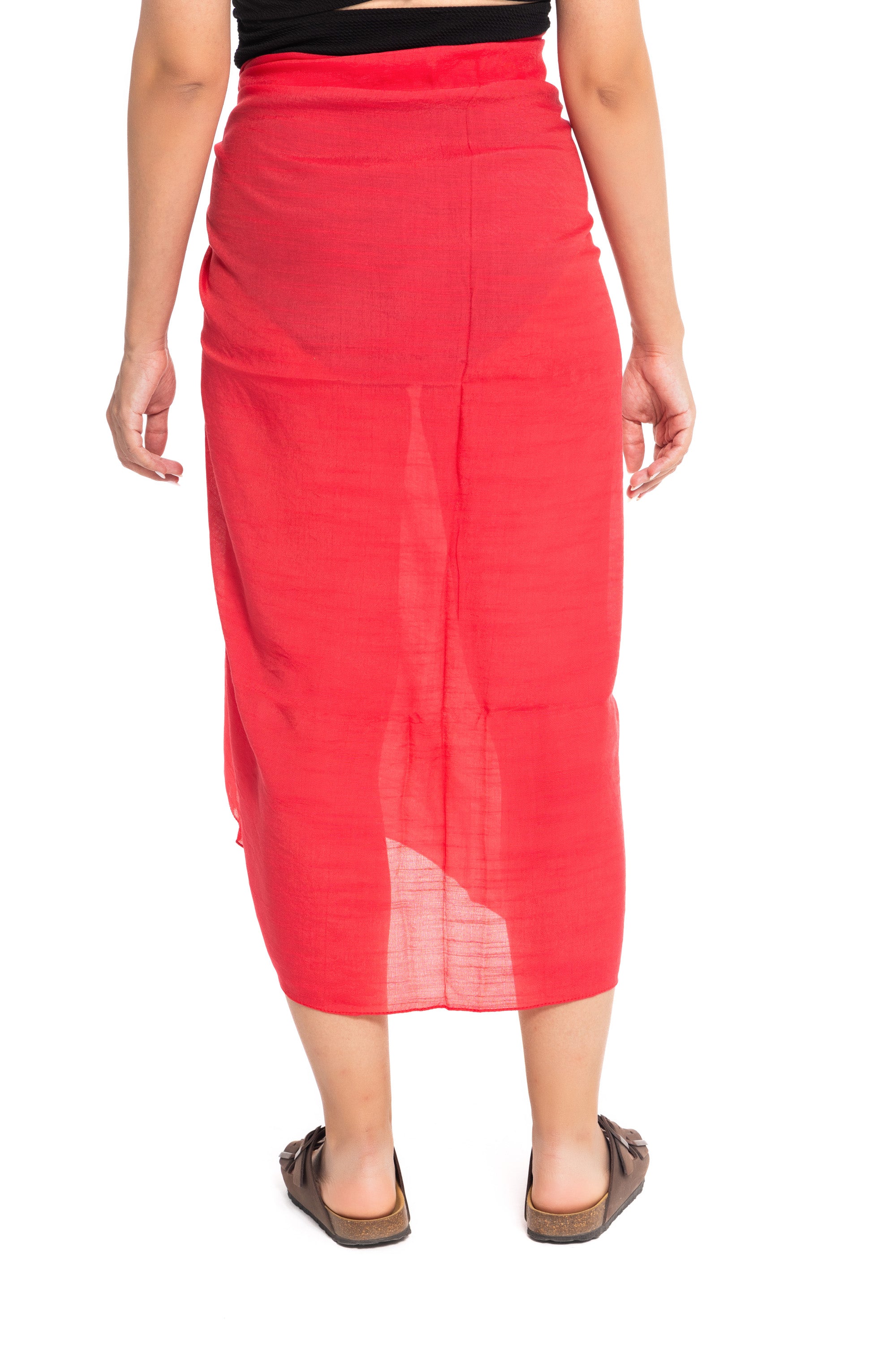 Rose Textured Sarong Wrap