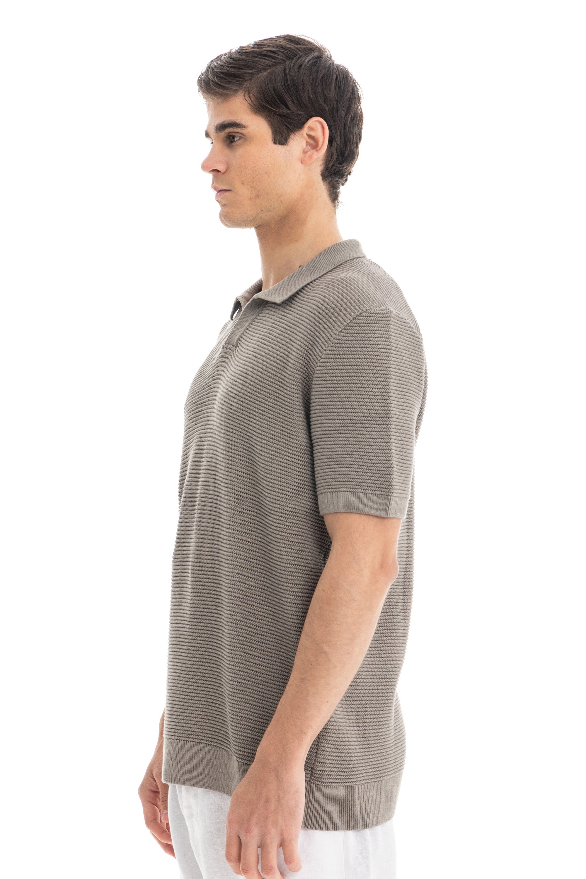Olive Knitted Polo
