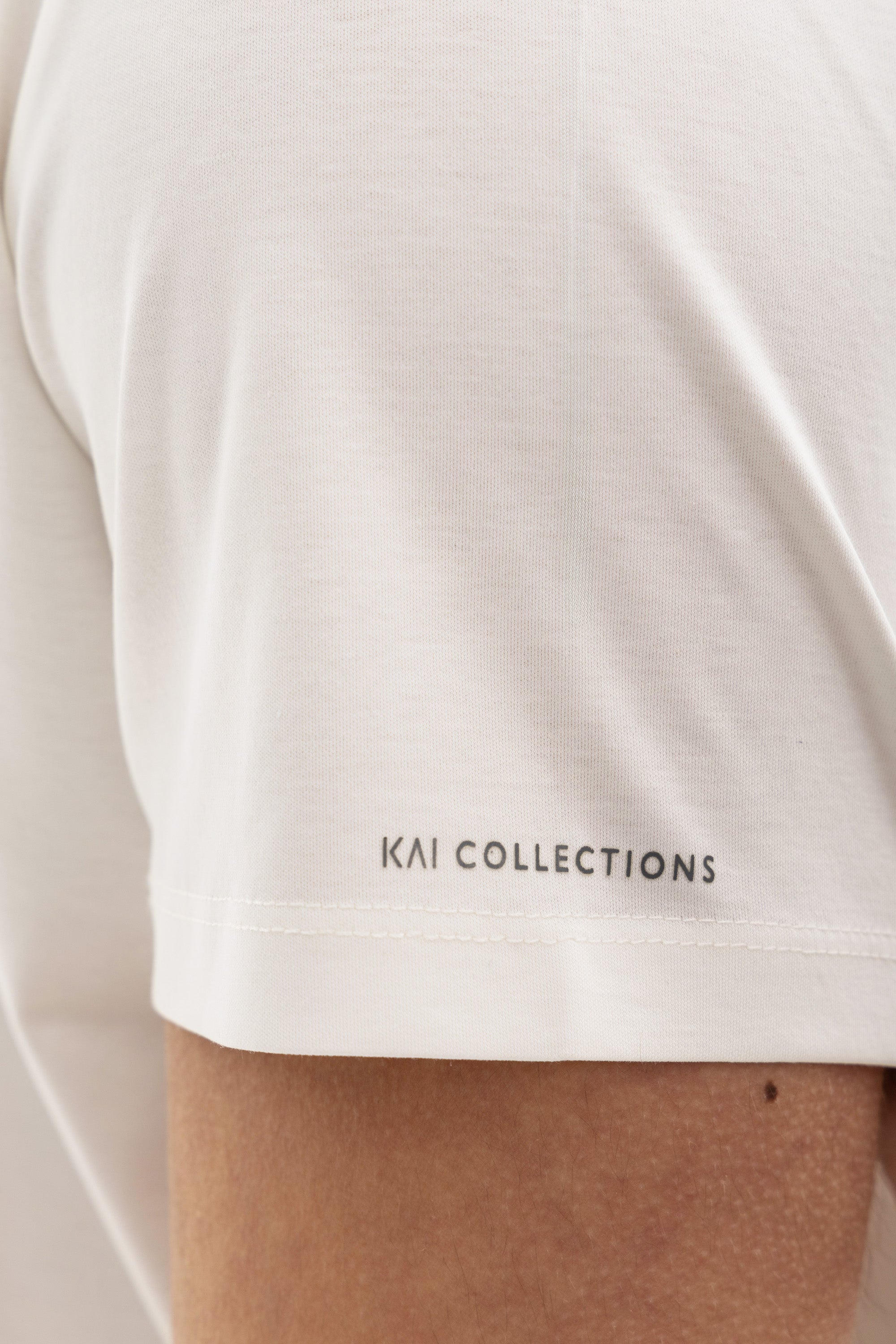White Mercerised Cotton T-shirt